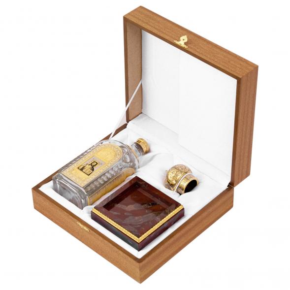 Подарочный набор графин &amp;quot;Святая вода&amp;quot; на подставке из яшмы 116472