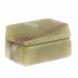Шкатулка шестиугольная из зелено-коричневого оникса 12,5х9х4,5 см 125629