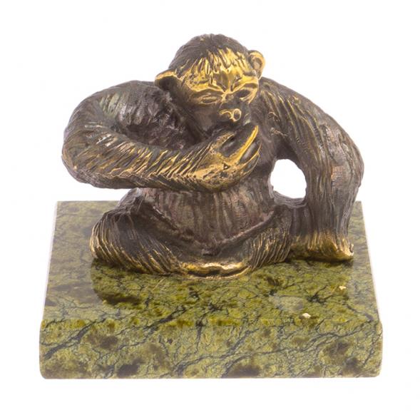 Обезьяна &amp;quot;Никому ничего не скажу&amp;quot; змеевик 116760