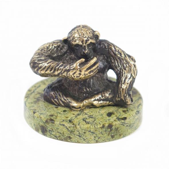 Обезьяна &amp;quot;Никому ничего не скажу&amp;quot; змеевик 116760