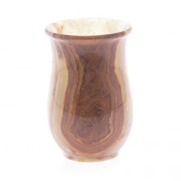 Набор стаканов 6 шт из камня оникс 160 мл 6,3х9,5 см в футляре (2,5х4) 121901