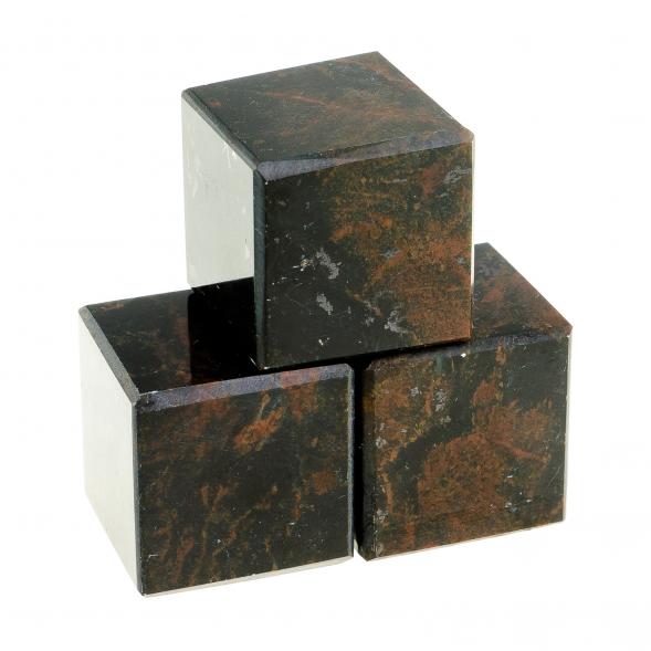 Кубик камень офиокальцит 22 мм 123392