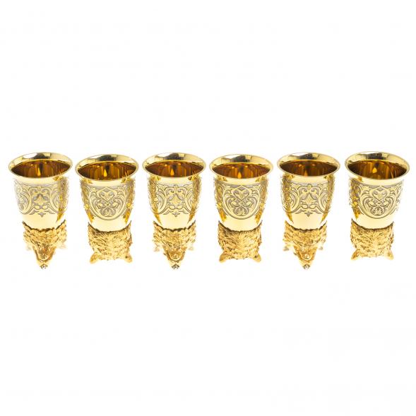 Стопки перевертыши &amp;quot;Волк&amp;quot; набор 6 шт Златоуст 123663