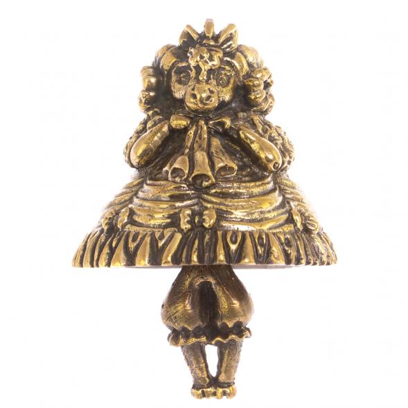Колокольчик мантра &amp;quot;Коза&amp;quot; из бронзы 126543