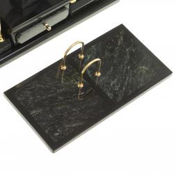 Настольный набор из змеевика "Престиж" с символикой России