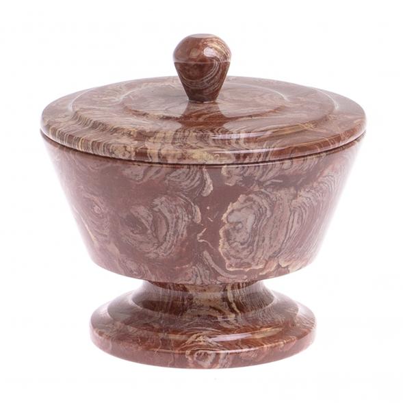 Сахарница из лемезита 11х11х10 см 125092