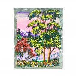 Панно из камня на подставке "Лето" 11,5х15 см