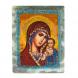 Икона настольная &amp;quot;Богородица&amp;quot; камень змеевик 9х7,2х3 см 121446