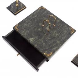 Письменный набор из змеевика "Цезарь"