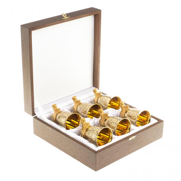 Стопки перевертыши &amp;quot;Лось&amp;quot; набор 6 шт Златоуст 123665