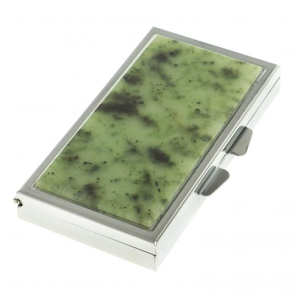 Таблетница на 3 отделения камень нефрит 124113