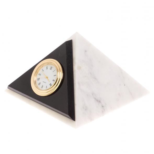 Часы настольные &amp;quot;Пирамида&amp;quot; мрамор долерит 11,5х11,5 см 126383