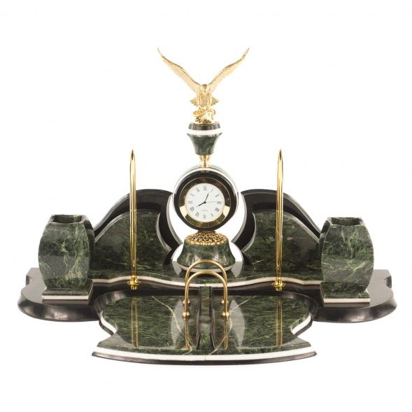 Настольный набор из змеевика &amp;quot;Орел&amp;quot; 119598