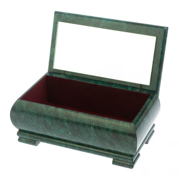 Шкатулка &amp;quot;Сова&amp;quot; из змеевика 18х10х8,5 см 128420