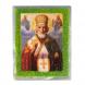 Икона настольная &amp;quot;Николай Чудотворец&amp;quot; камень змеевик 9х7,2х3 см 121448