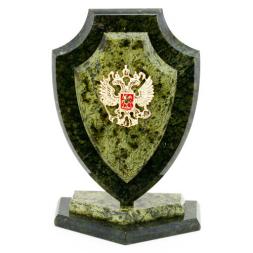 Сувенир &quot;Щит с гербом России&quot; камень змеевик 11х7х16 см