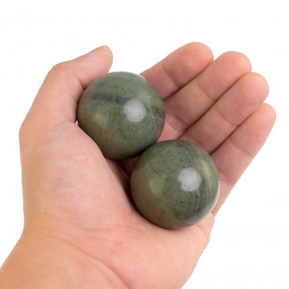 Шары для массажа 4 см из офиокальцита 2 шт 125866