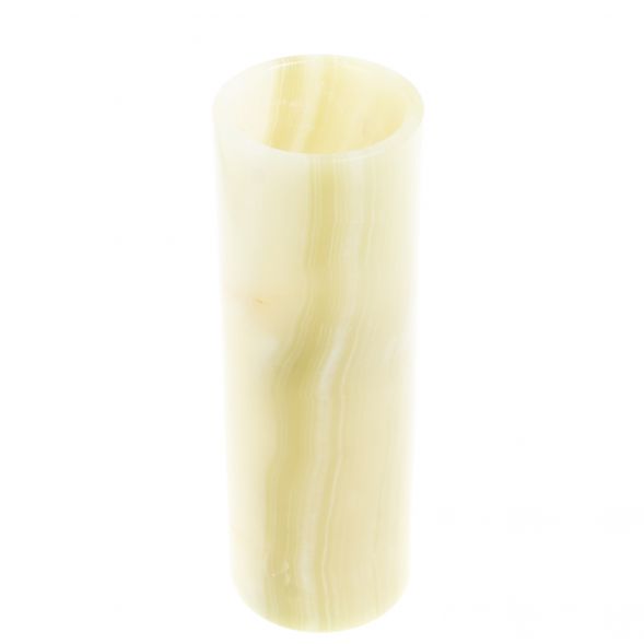 Ваза цилиндрическая из оникса 10х31 см (4х12) 127315