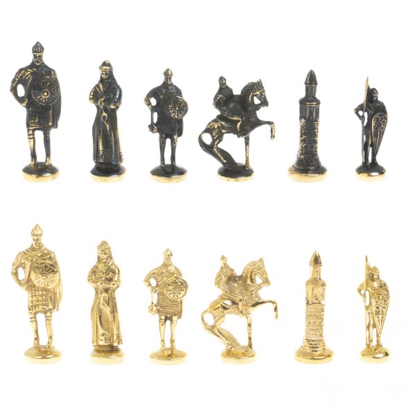 Шахматы &amp;quot;Русские&amp;quot; бронза доска 40х40 лемезит мрамор 127555