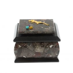 Шкатулка из камня конгломерат "Оригинал"