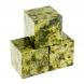 Кубик камень светло-зеленый змеевик 22 мм 123398