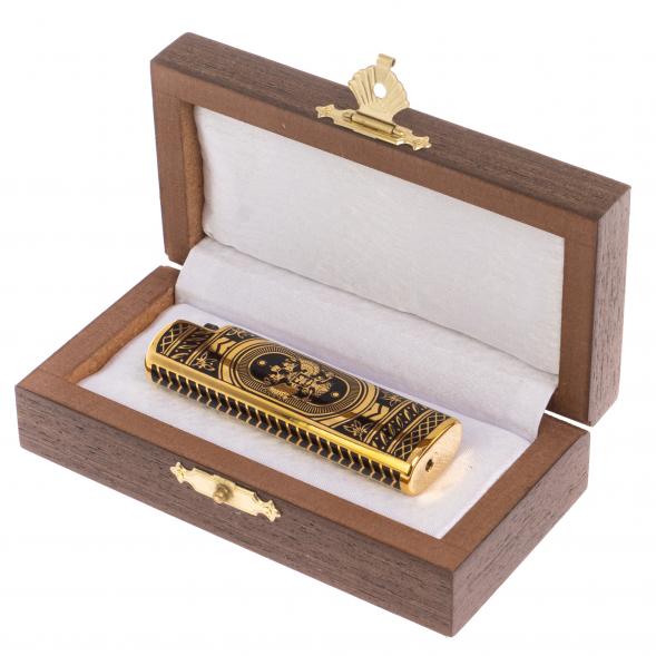 Подарочная зажигалка &amp;quot;Герб РФ&amp;quot; Златоуст 126464