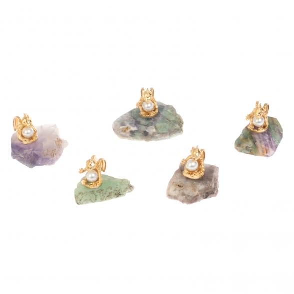 Сувенир &amp;quot;Дракончик с жемчугом&amp;quot; из флюорита 126843