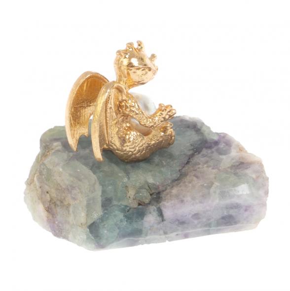 Сувенир &amp;quot;Дракончик с жемчугом&amp;quot; из флюорита 126843