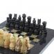 Сувенирные шахматы &amp;quot; Битва&amp;quot; камень оникс мрамор доска 20х20 см 127477