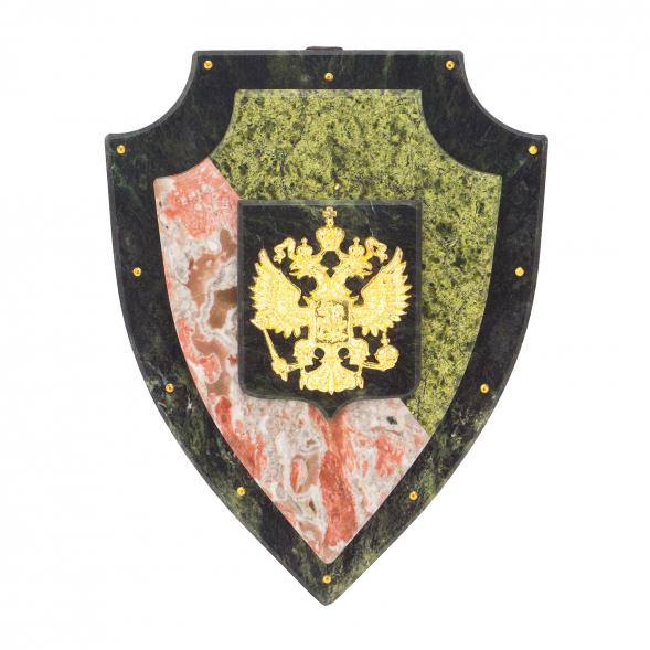 Настенный сувенир из камня &amp;quot;Щит и меч&amp;quot; с гербом России 118713