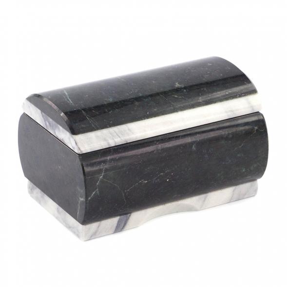 Шкатулка змеевик мрамор 10х6х5,5 см 119769