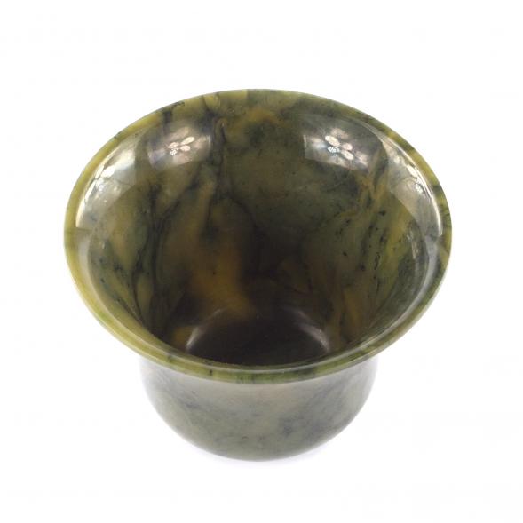 Пиала камень нефрит 11,5х11,5х7,5 см 121261