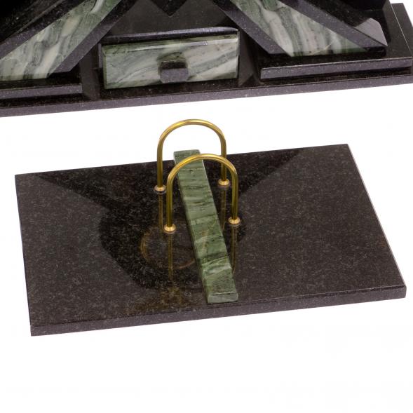 Настольный набор &amp;quot;Орел&amp;quot; камень офиокальцит 116505