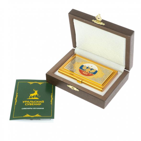 Визитница &amp;quot;Герб России&amp;quot; Златоуст 126238