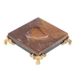 Подставка под шар из яшмы и долерита 7,5х7,5х2,5