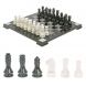 Шахматы &amp;quot;Турнирные&amp;quot; доска 41х41 см белый мрамор, змеевик 127237
