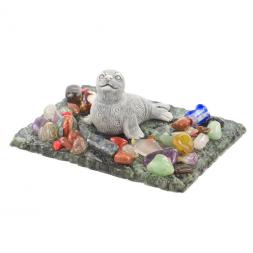 Сувенир "Тюлень" из мрамолита