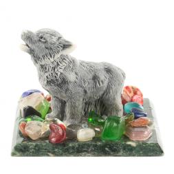 Сувенир "Волчонок" из мрамолита