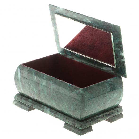 Шкатулка &amp;quot;Хозяйка медной горы - Урал&amp;quot; змеевик 20х12,5х10,3 см 124662