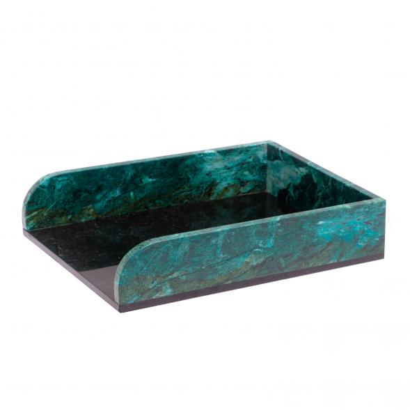 Лоток для бумаг А4 из змеевика 124980