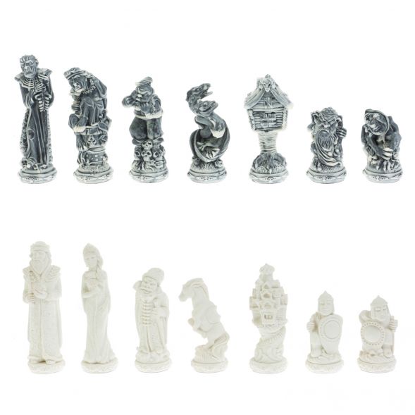 Шахматный ларец &amp;quot;Русские сказки&amp;quot; доска 49х49 см мрамолит / дерево 128425