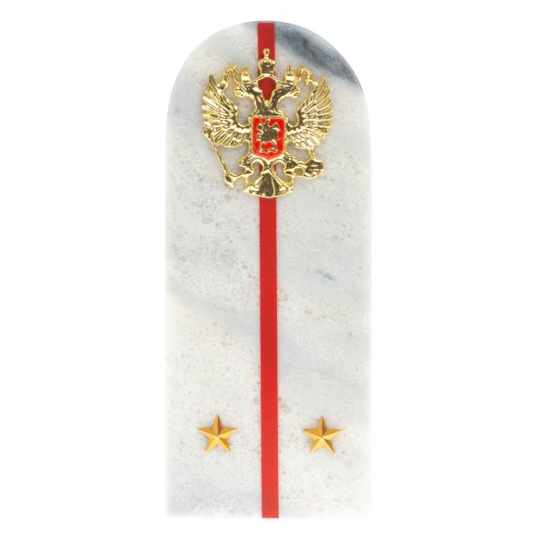 Сувенир погон &amp;quot;Лейтенант МВД&amp;quot; камень мрамор 129015