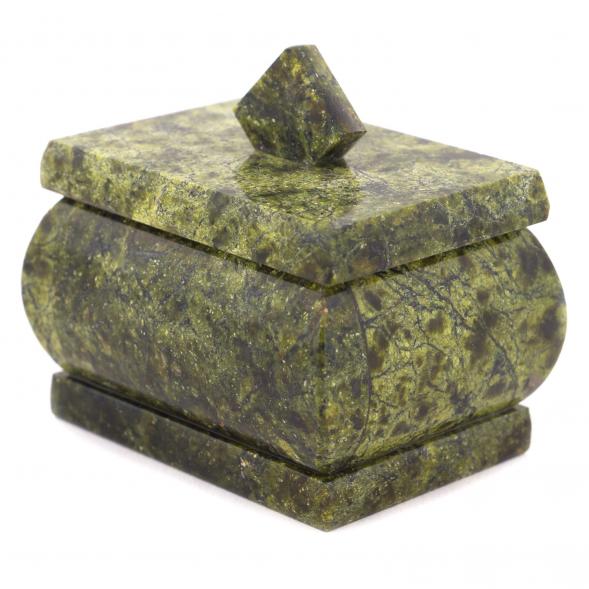 Шкатулка из змеевика 6,8х5х6,3 см 120978