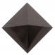 Пирамида из черного змеевика 11х11х7,5 см 126314
