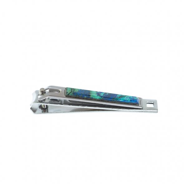 Кусачки для ногтей камень азурит 129248