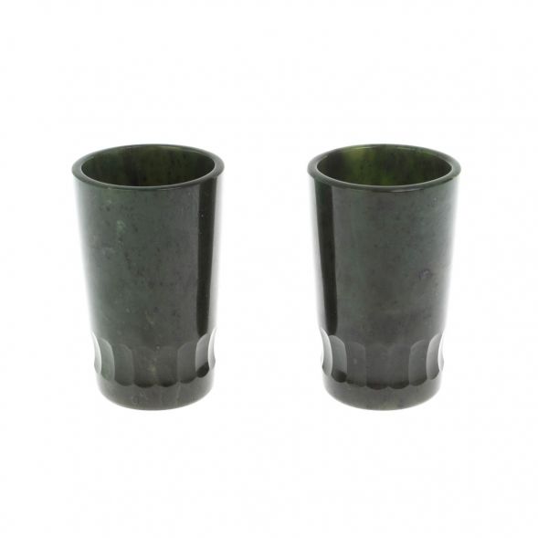 Набор стопок из нефрита &amp;quot;Грани&amp;quot; для текилы 4,5х4,5х7,5 см 128794