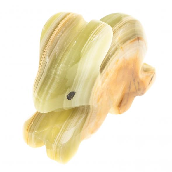 Статуэтка из оникса &amp;quot;Заяц&amp;quot; зелено-коричневый 5,5х2х4 см (2) 123951