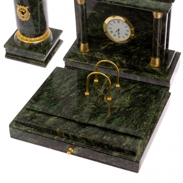 Настольный набор &amp;quot;Цезарь&amp;quot; камень змеевик 125101