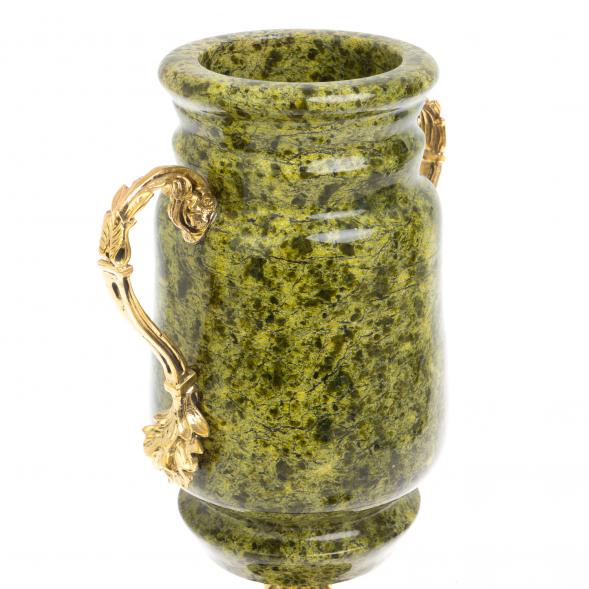 Ваза с крышкой &amp;quot;Кубок&amp;quot; из змеевика 126578