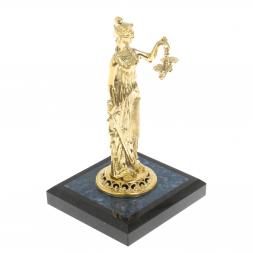 Статуэтка "Фемида"  на подставке из лазурита